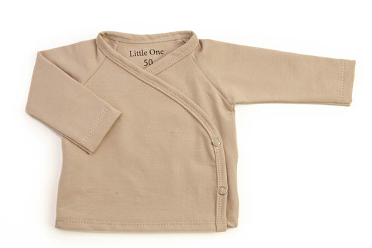 Overslag shirtje beige