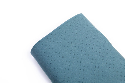 Lochmuster-Shirt petrol