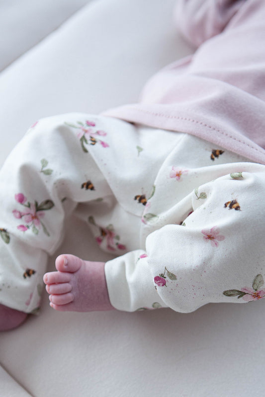 Broekje Little one flowers pink