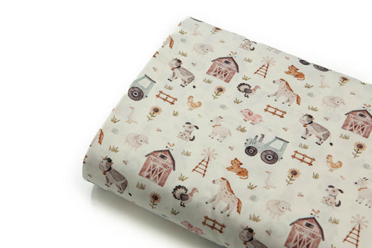 Peuter dekbed overtrek boerderij dieren