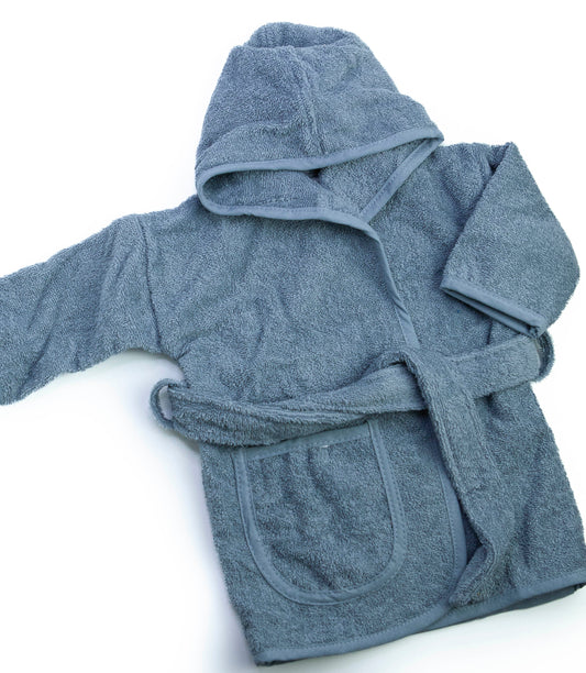 Badjas blauw gepersonaliseerd