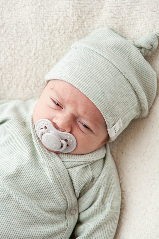 Boxpakje baby rib groen/melange