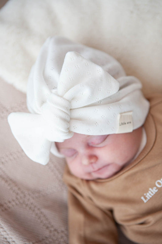 Turbanhut durchbrochen ecru