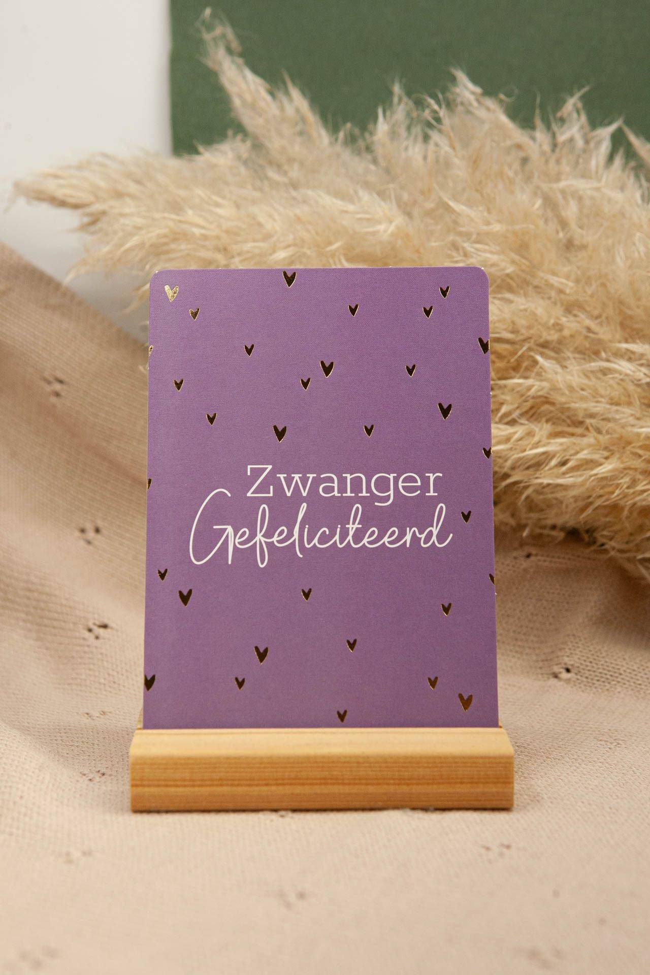 Kaartje Zwanger gefeliciteerd