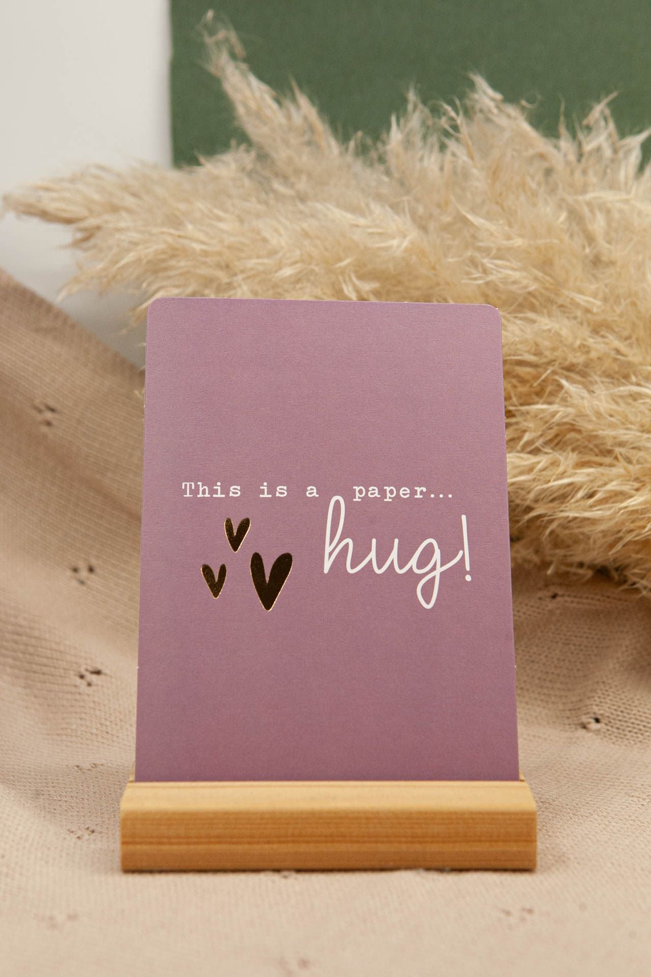 Kaartje this is a paper hug