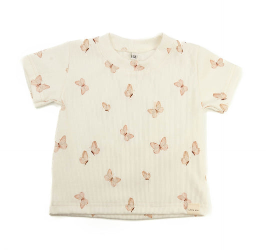 T-shirt baby rib butterflies