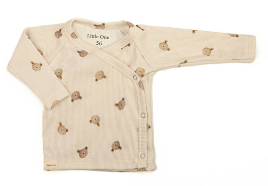 Overslag shirtje baby rib little one bears