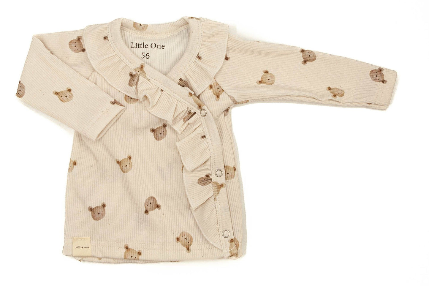 Wrap shirt ruffle baby rib little one bears