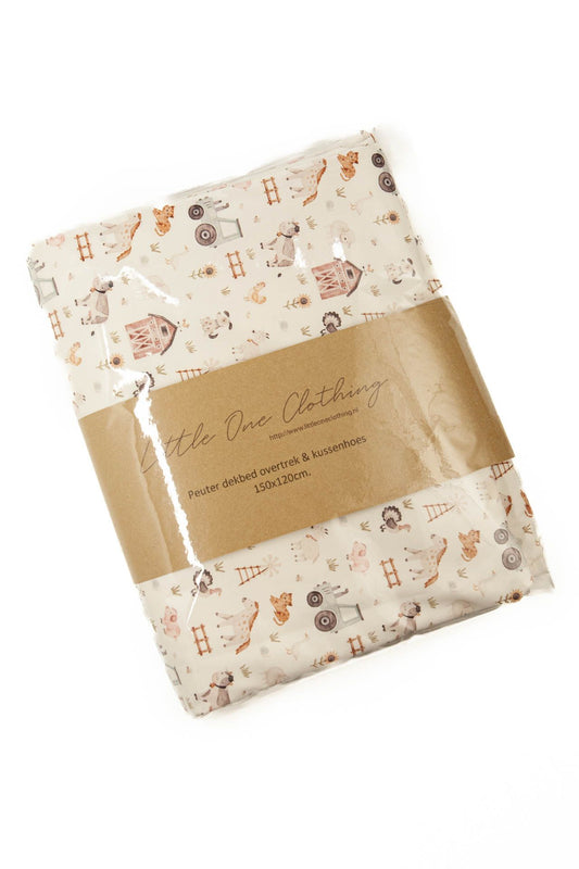 Peuter dekbed overtrek boerderij dieren