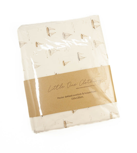 Peuter dekbed overtrek zeilboten