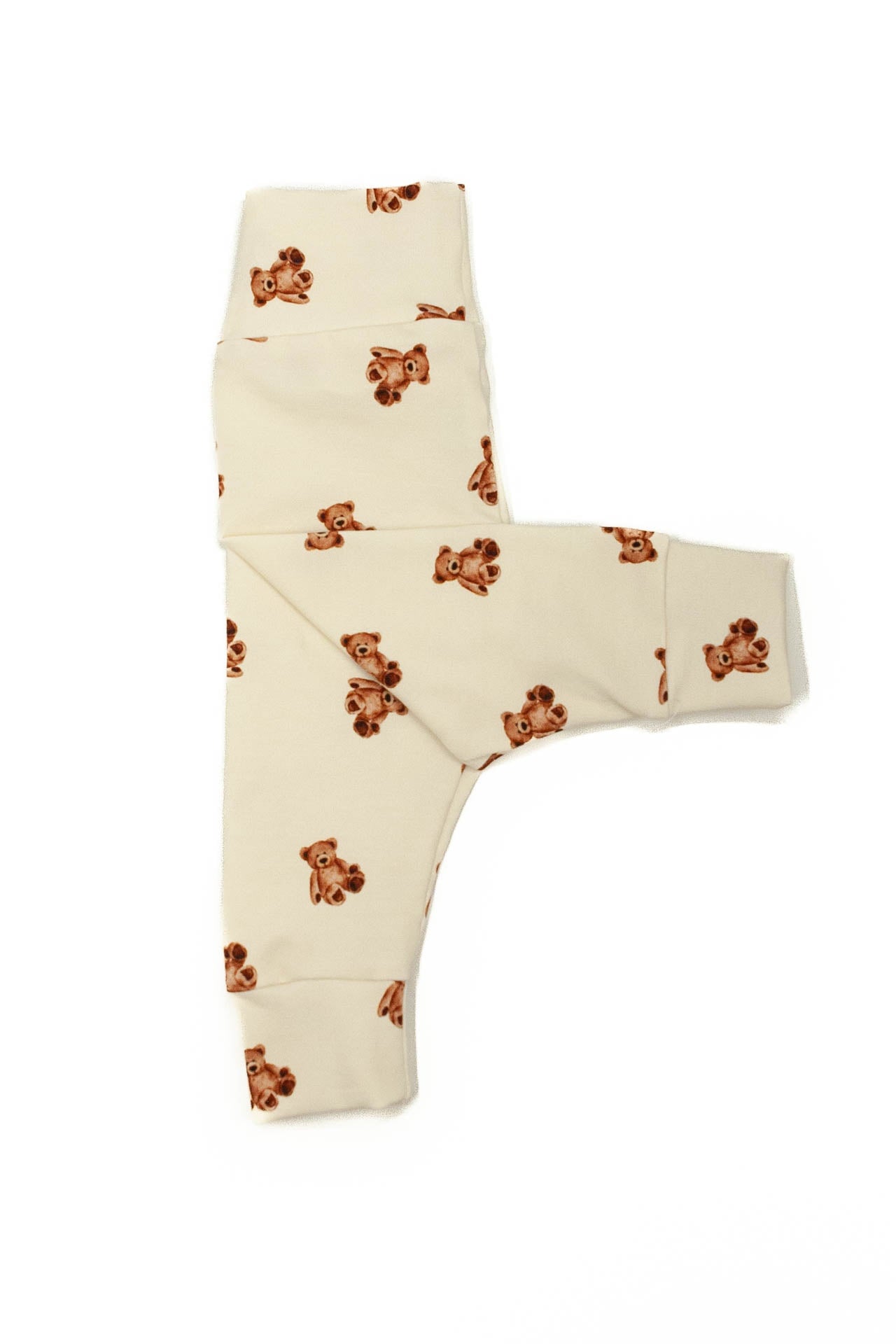 Cable-knit pants natural