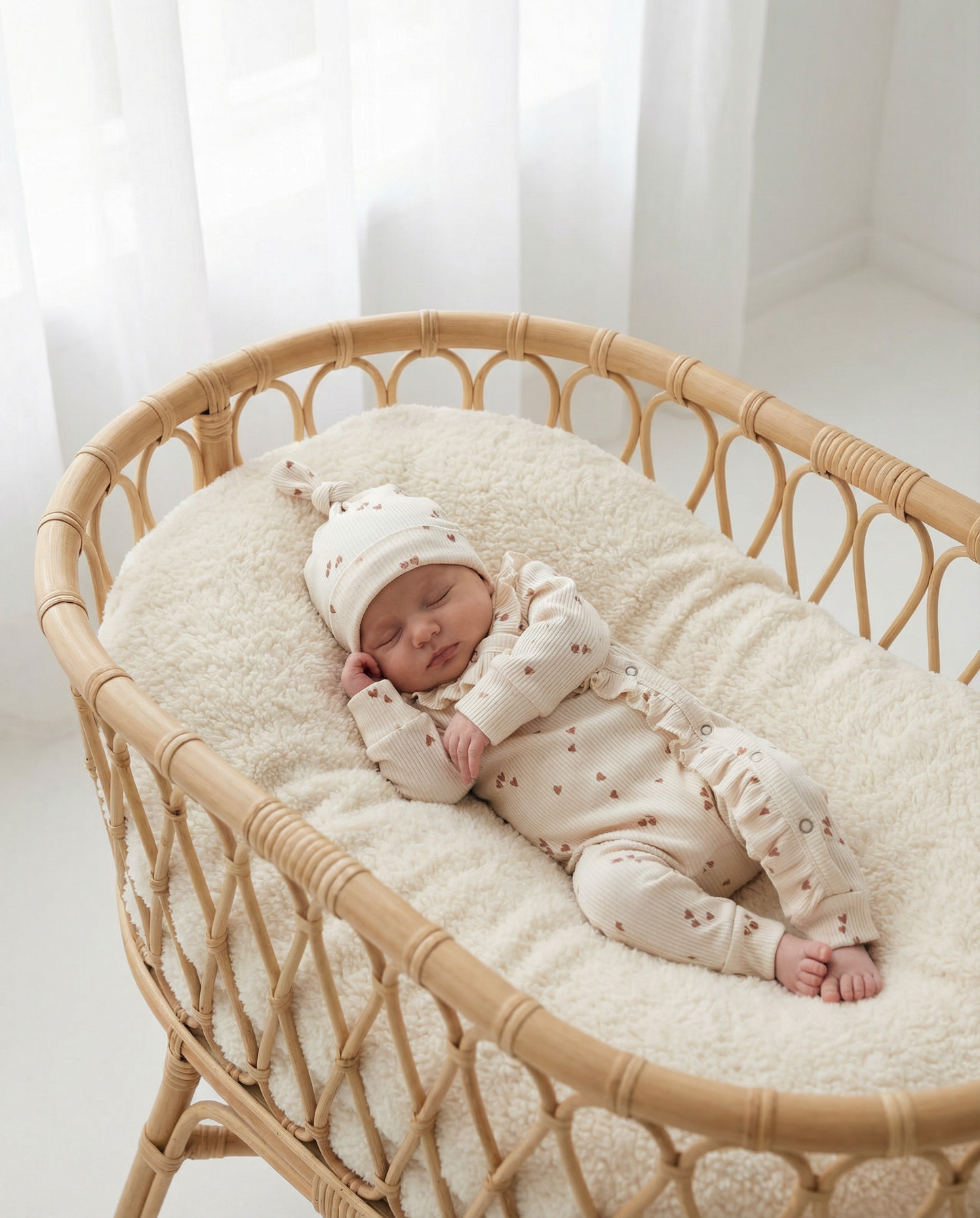 Hat baby rib bows