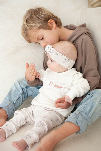 Pullover ecru personalisiert