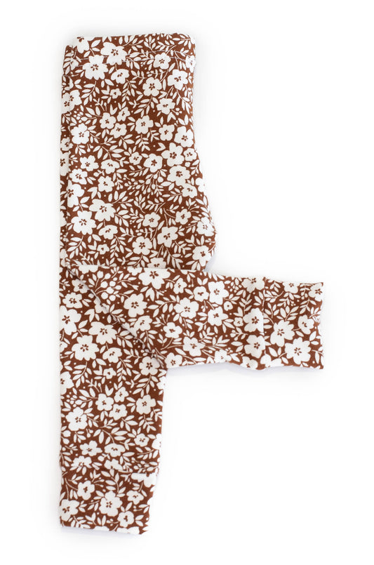 Leggings mocha flowers