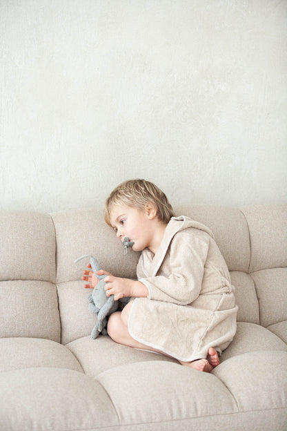 Beige Bademantel personalisiert