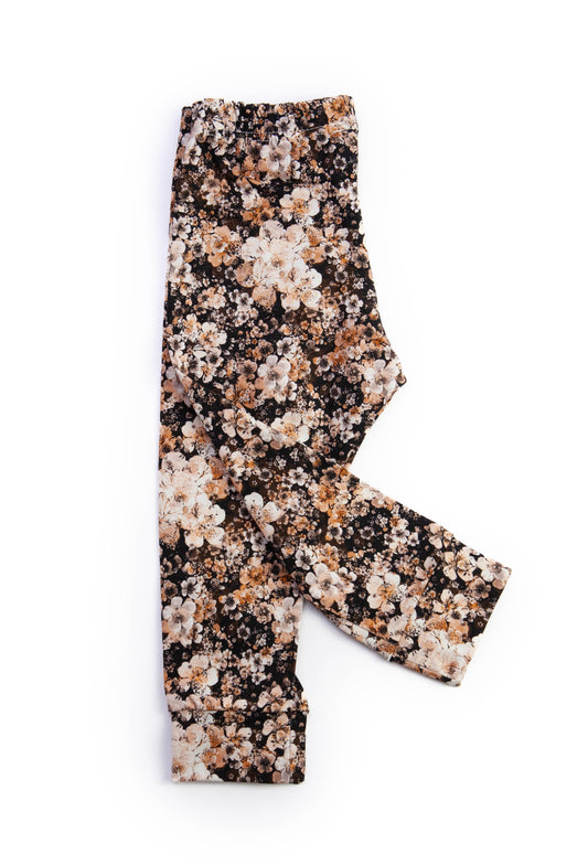 Leggings dark flowers