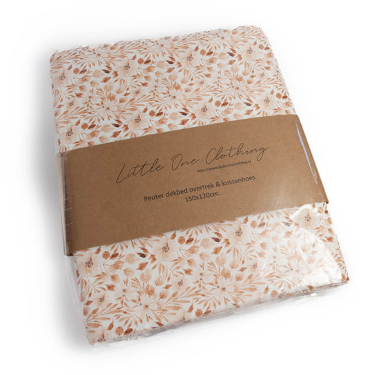 Peuter dekbed overtrek coral flowers