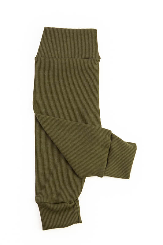 Baby pants rib green