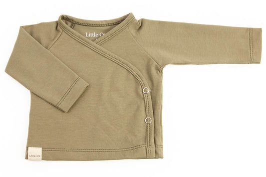 Newborn wrap shirt olive
