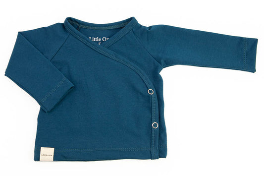 Wrap shirt royal blue