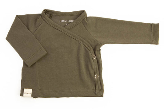 Wrap shirt moss green