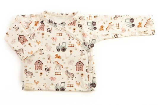 Farm animal wrap shirt