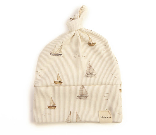 Mutsje baby rib zeilbootjes
