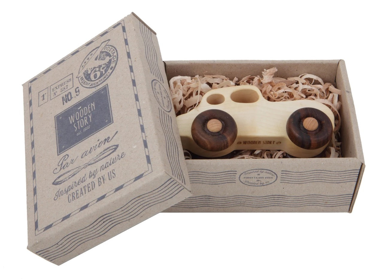 Retro car - wooden toy