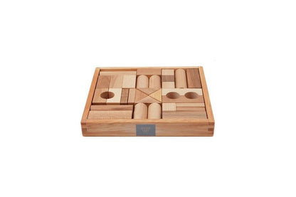 Houten blokken in tray - speelgoed 30 stuks