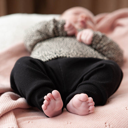 Broekje baby rib black