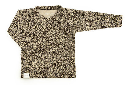 Wickelhemd mit Leopardenmuster