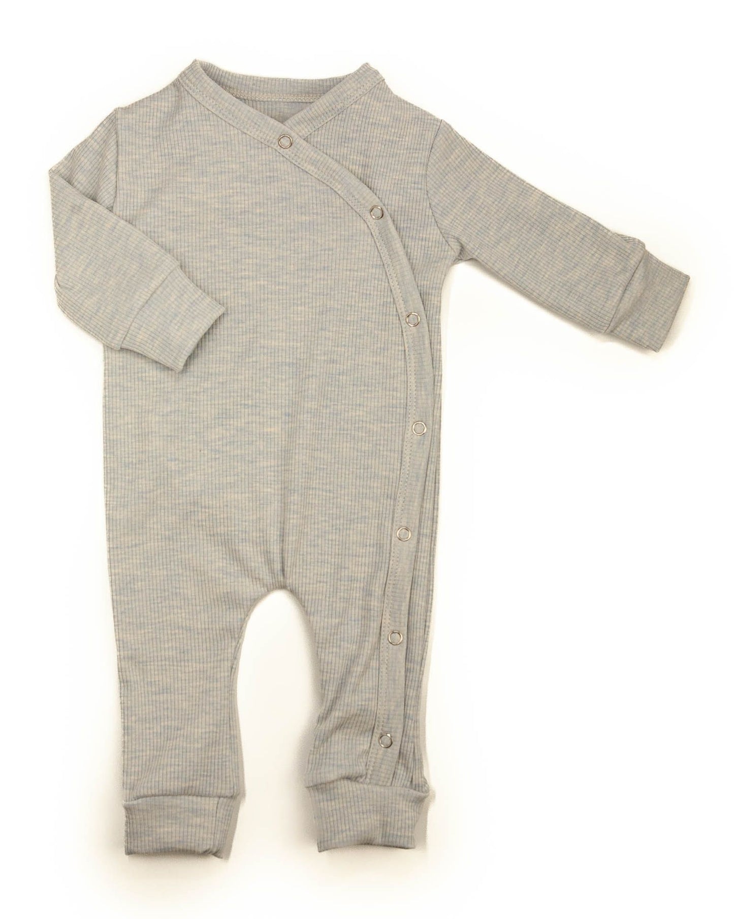 Boxpakje baby rib blauw/melange