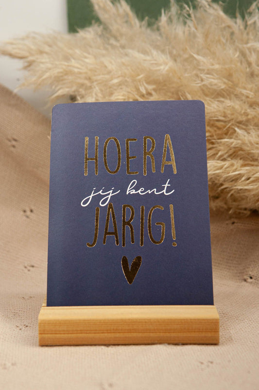Card hooray it's your birthday (blue)