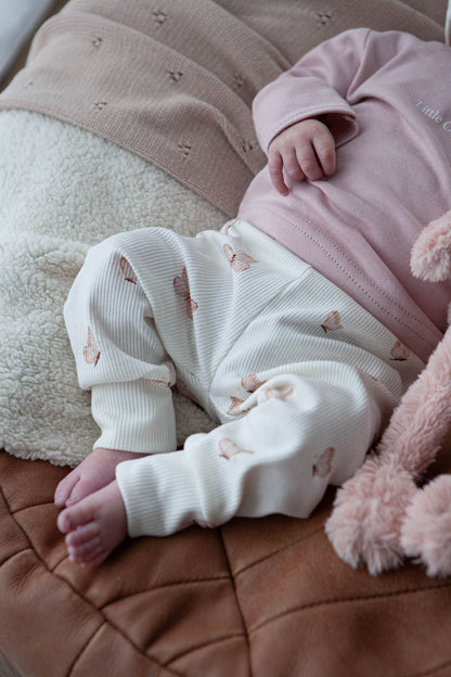 Babyhose Rippe Schmetterlinge
