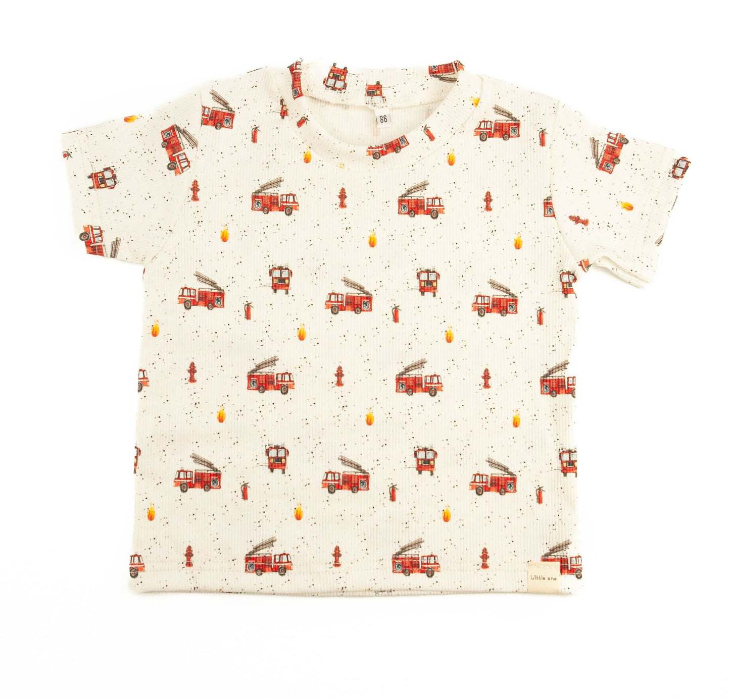 T-Shirt Baby Rib Feuerwehrautos