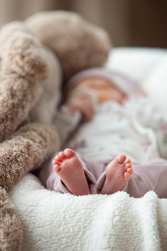 Broekje baby rib oud roze