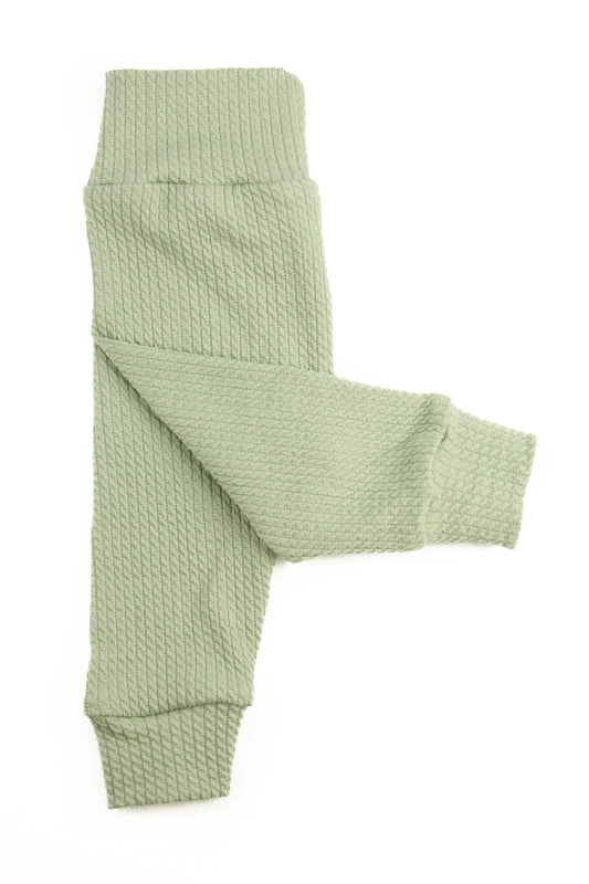 Green cable pants