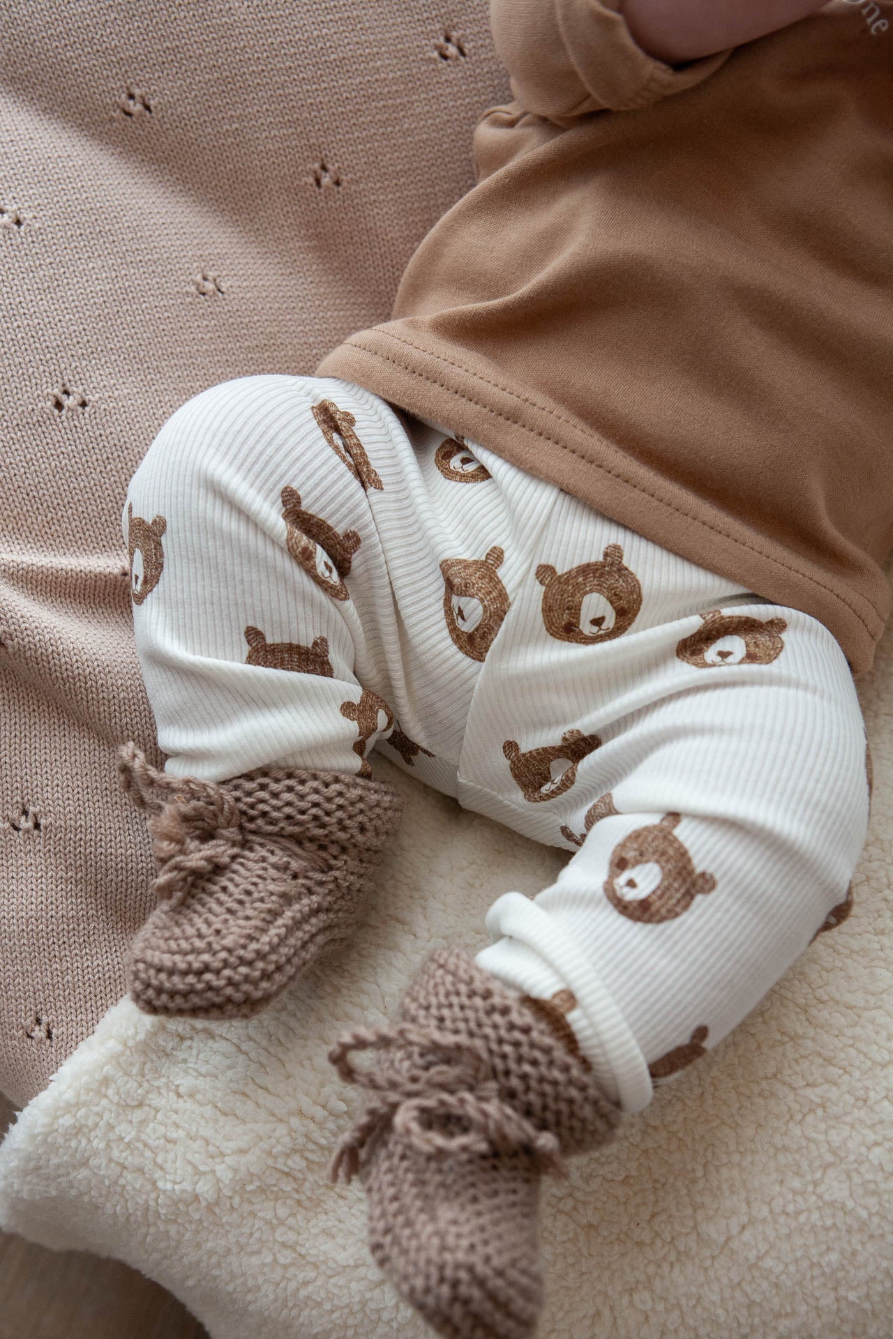 Zopfmusterhose natur