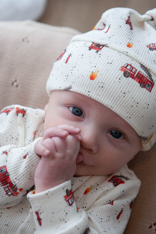 Hat baby rib fire engines