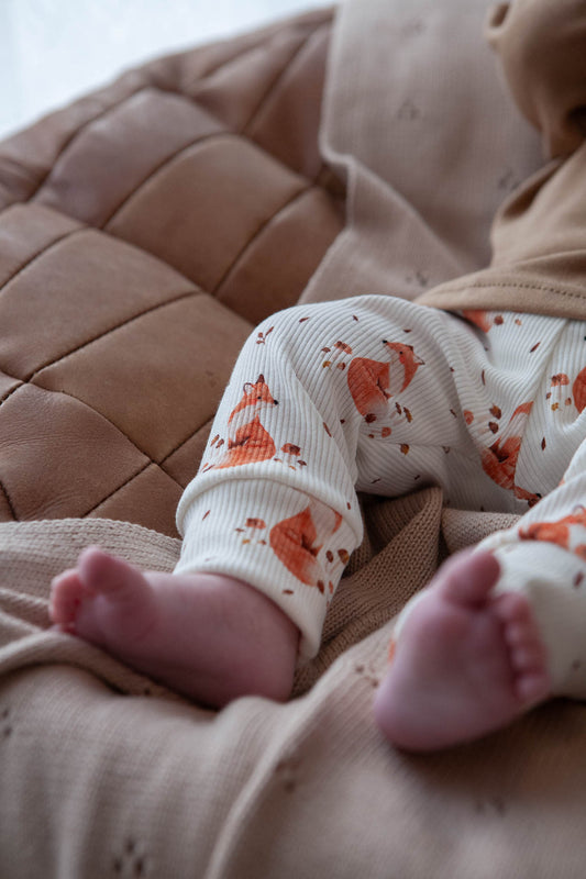 Zopfmusterhose natur