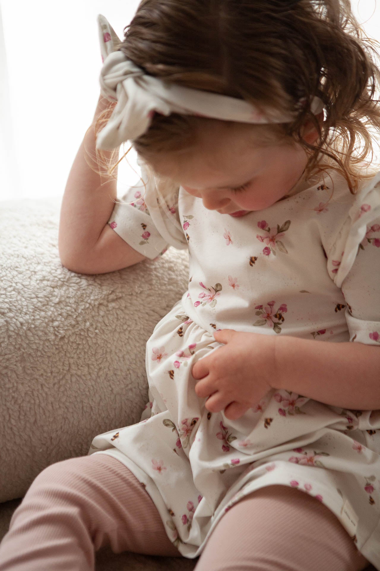 Kleid Kleine Blumen rosa
