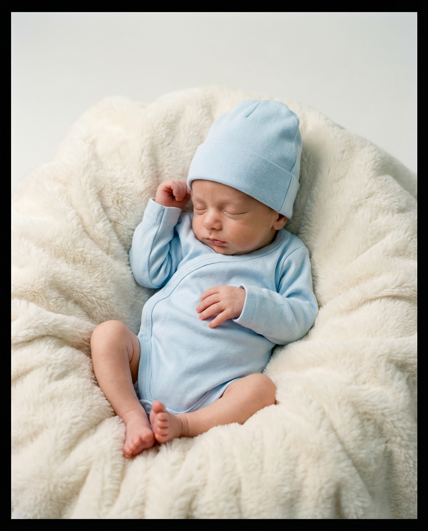 Prematuur romper setje blauw