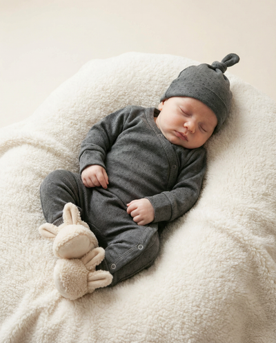 Playsuit openwork dark gray