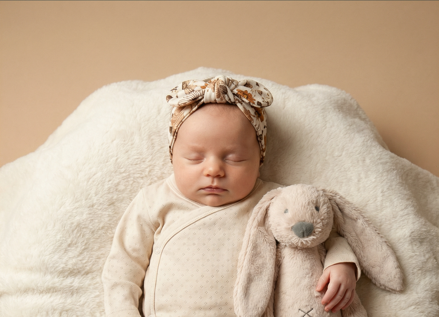 Overslag shirtje ajour beige naturel