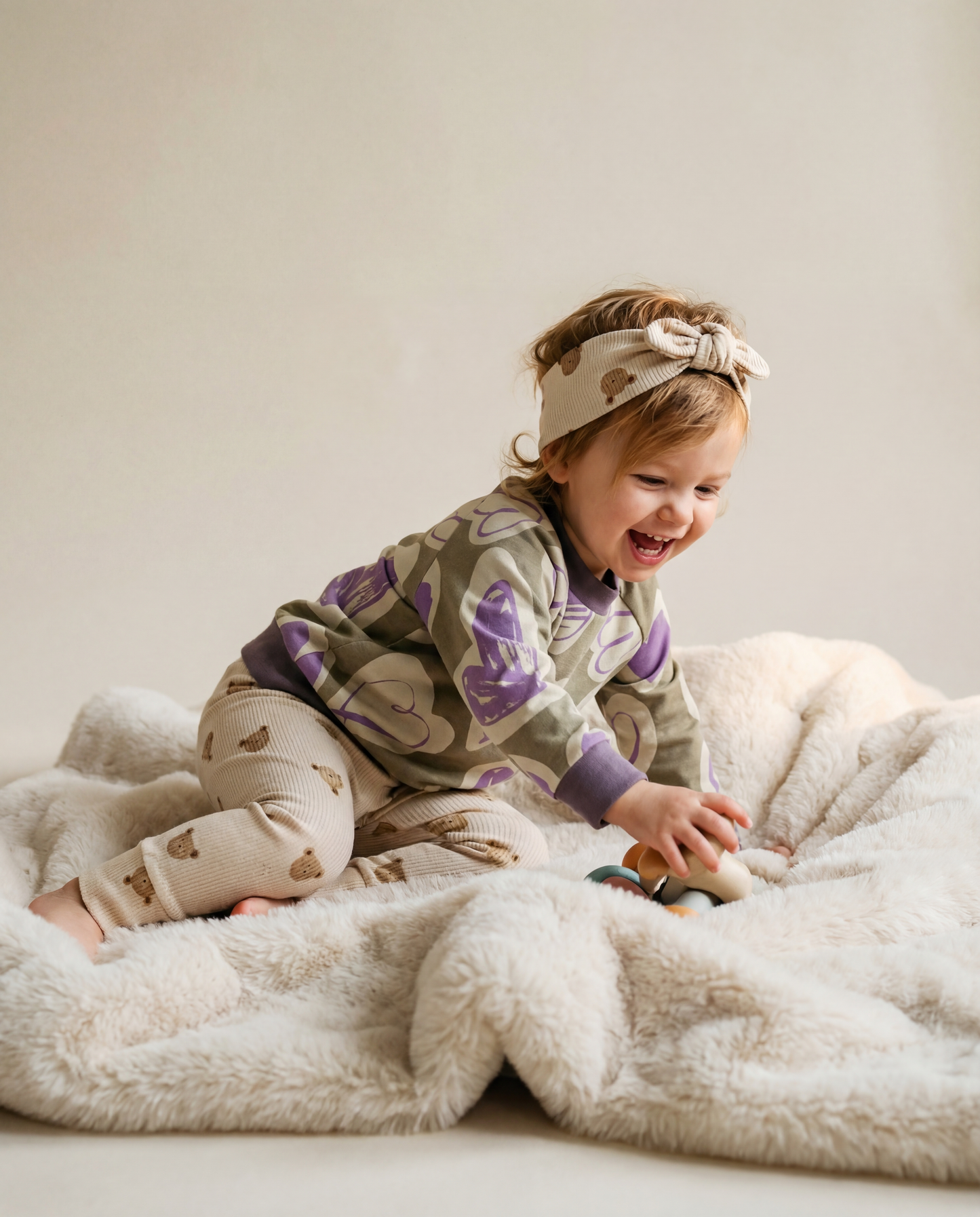 Sweater sweet hearts lilac